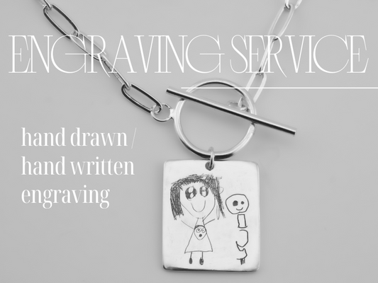 Engraving Service - Hand Drawn Picture or Hand Written Message