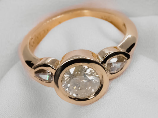 Alicia's Heavy Bezel Set Engagement Ring