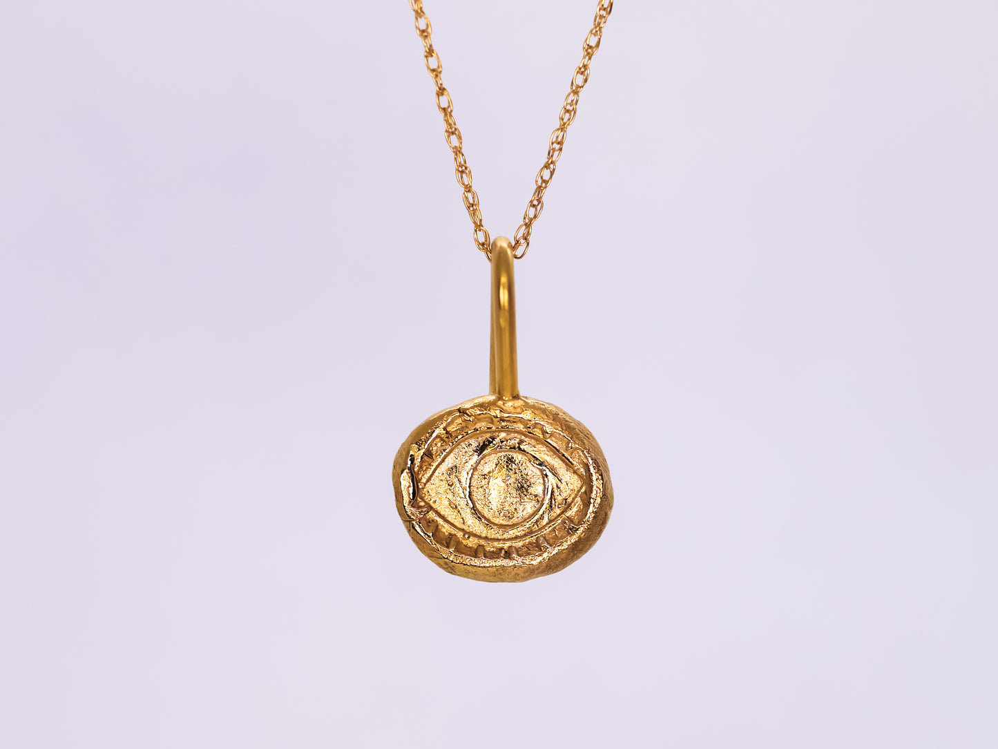 EVIL EYE Talisman Necklace - 22k Gold Vermeil