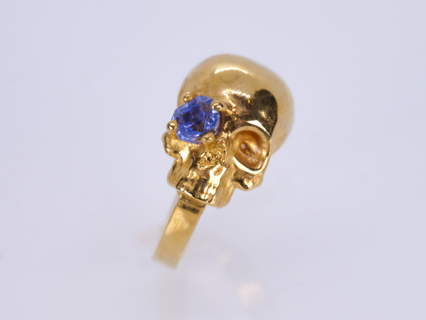 MORTALITY Dainty Skull Ring - 22k Gold Vermeil