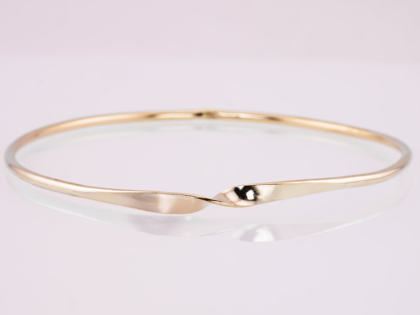 Hybrid MOBIUS Bangle - 9k Gold