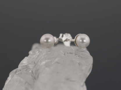 Dainty Freshwater Pearl Stud Earrings