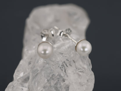 Dainty Freshwater Pearl Stud Earrings