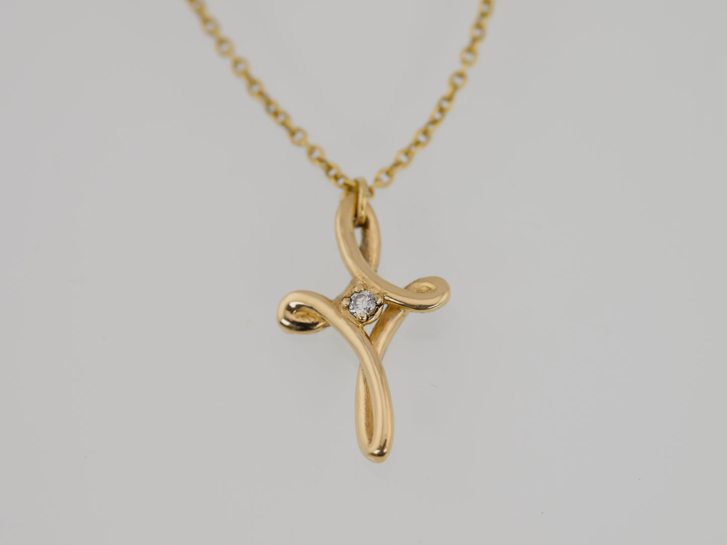 Petite Curved Crucifix