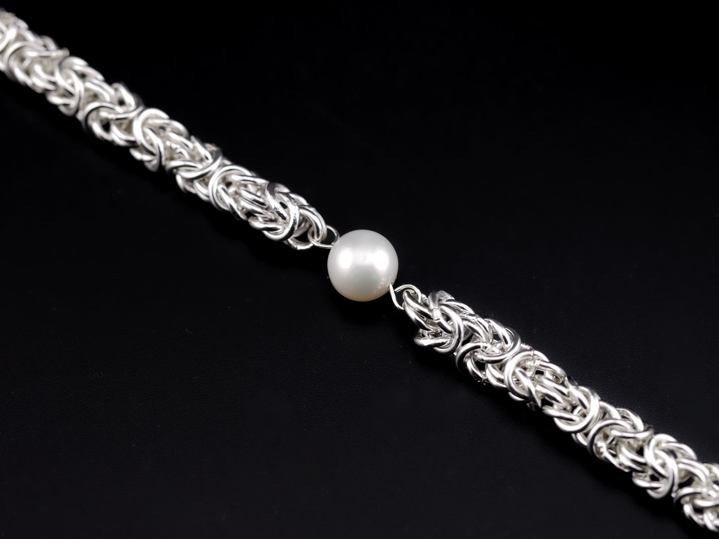 Byzantine Bracelet with Freshwater Pearl