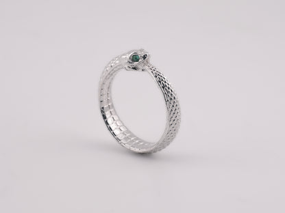 OUROBOROS Ring with Emeralds