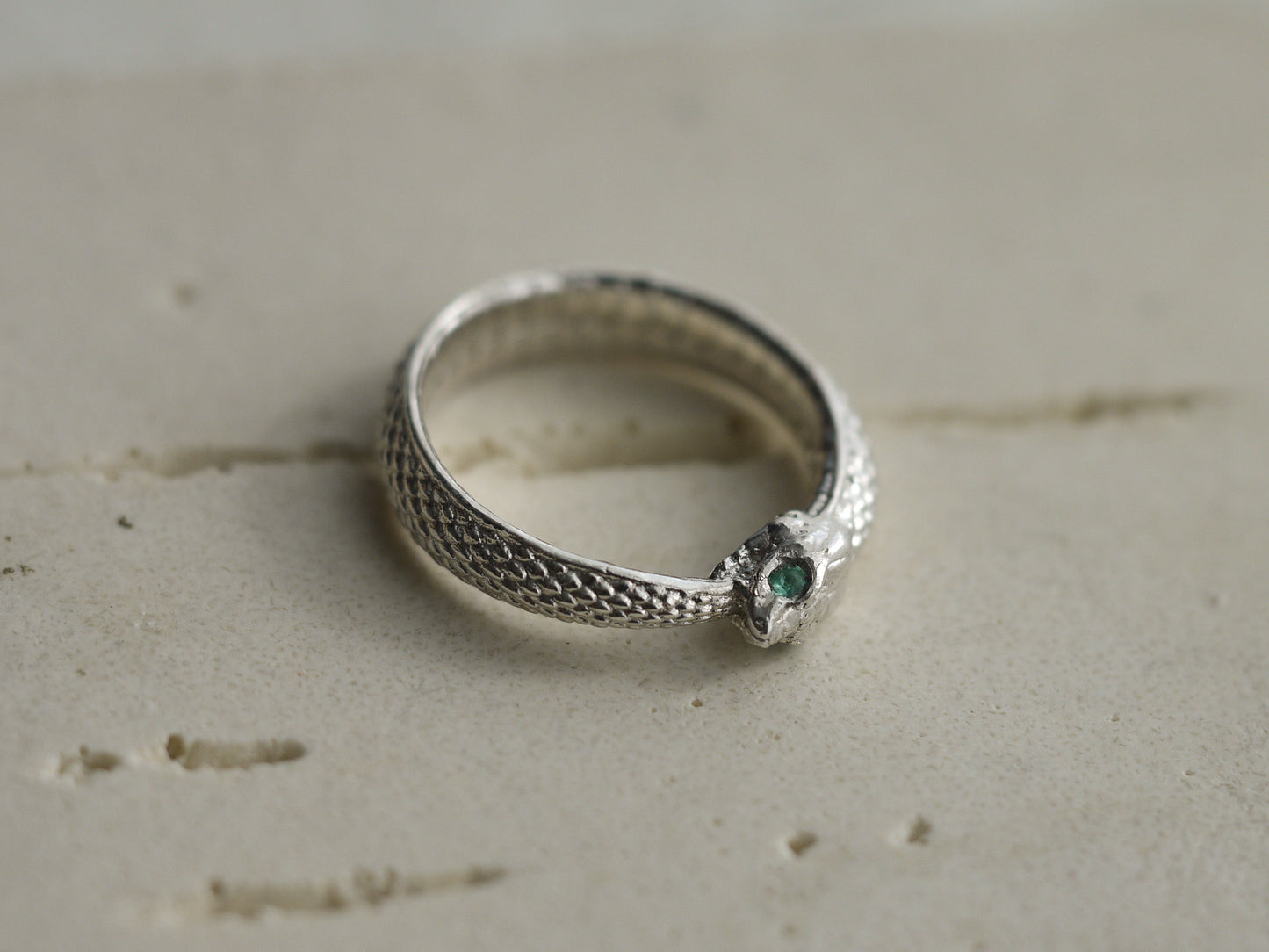 OUROBOROS Ring with Emeralds