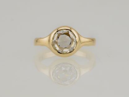 DEMETER Bezel Solitaire Ring - Moissanite