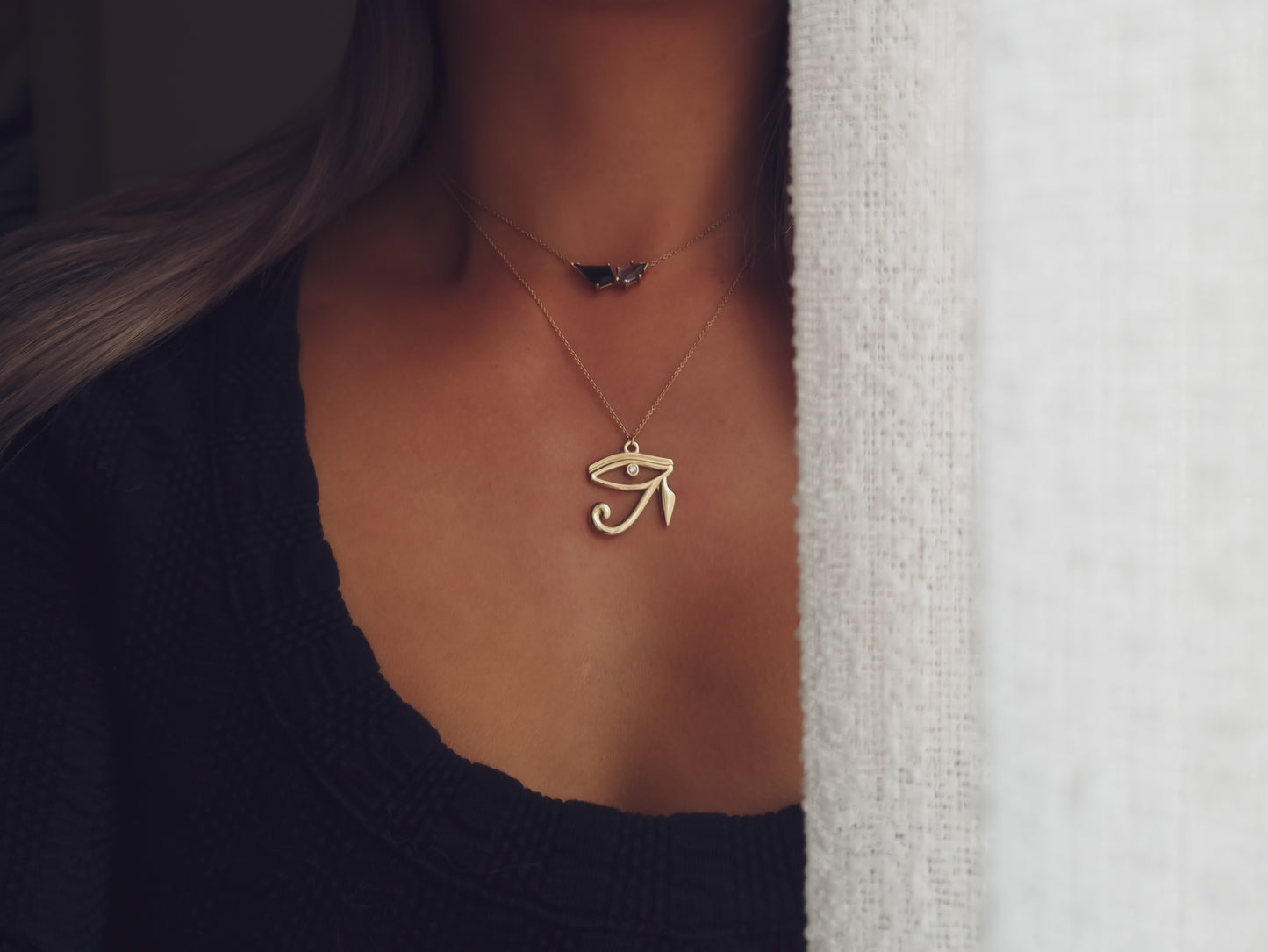 EYE OF HORUS Necklace - Diamond