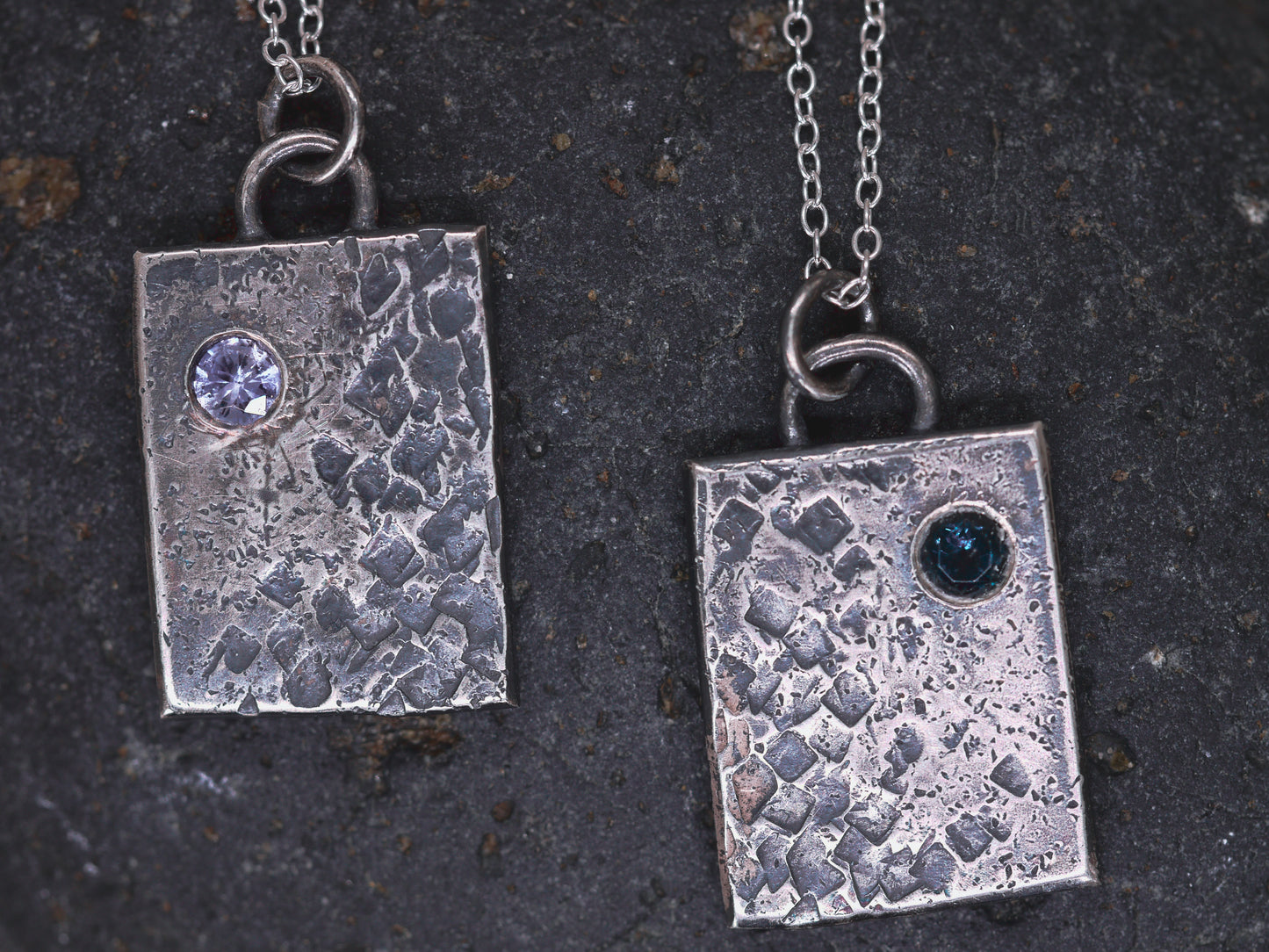 BIRTHRIGHT Tablet Pendant with Birthstone