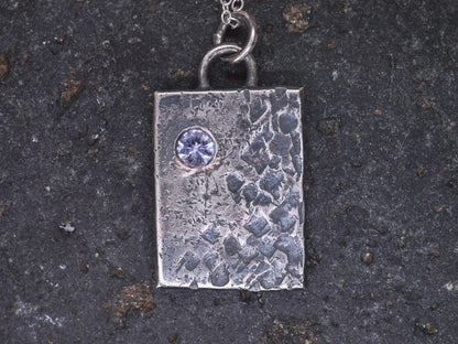 BIRTHRIGHT Tablet Pendant with Birthstone