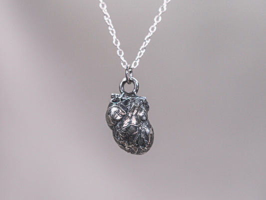 BE MY VALENTINE Anatomically Correct Heart Necklace