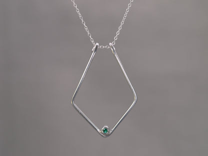 LYLA Ring Holder Necklace - Emerald