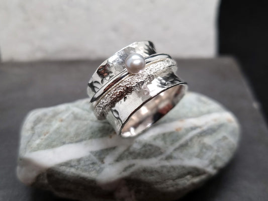 ANDRINA Spinner Ring - Sterling Silver